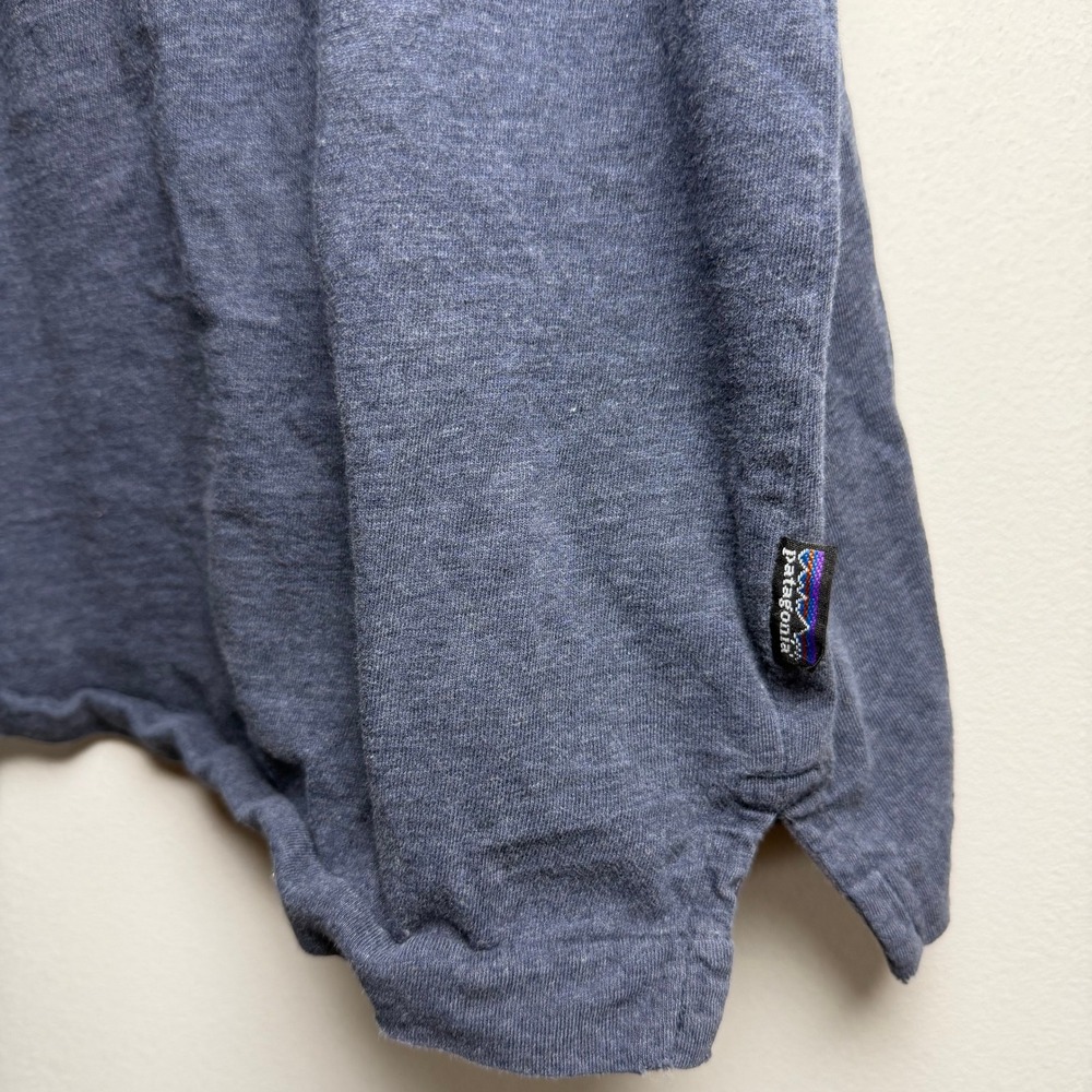 Patagonia Squeaky Clean Polo Sz XL Blue Heather Cotton Office Work Casual 52776 - Picture 5 of 7